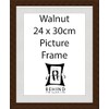 Behind The Glass - Handmade Walnut Dark Brown Wooden Picture