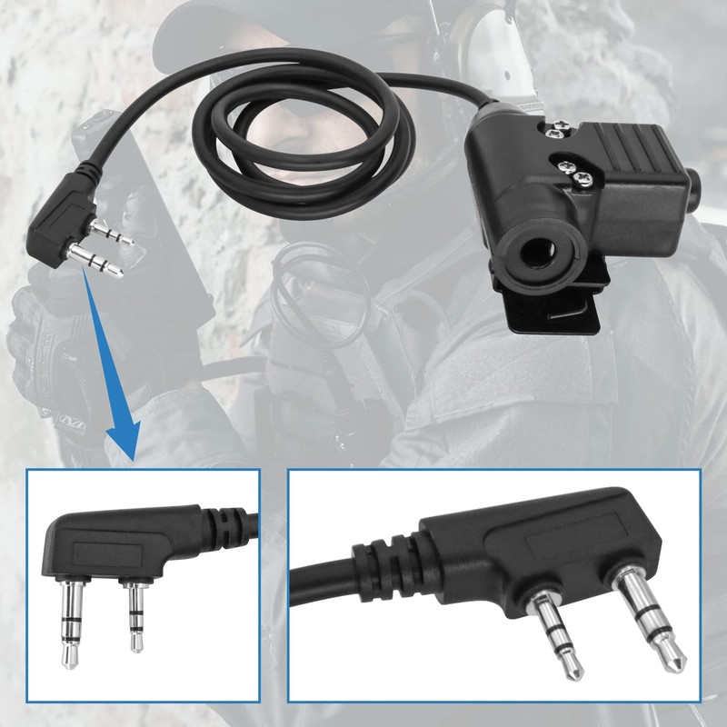 Hearangel U94 PTT Adapter K-Plug 2 Pin Civilian Version for