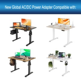 29V Adjustable Desk Power Cord Compatible with Claiks P1.01.001 P101001 40" 48" 55" 63" Inches Electric Standing Desk Adjustable Height Stand up Desk YH-K290018-C Power Supply Charger Replacement