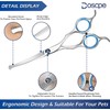 Doscpe Curved Dog Grooming Scissors 7.28 inches Round Tips Pet