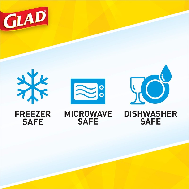 Glad GladWare Tall Entree Food Storage Containers - Large Square