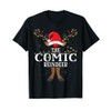 The Comic Reindeer Christmas Holiday Pajama T-Shirt