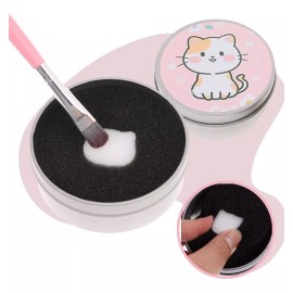 Universo en Linea 2 Estuche Limpia Brocha Seco Maquillaje Esponja Ecológico
