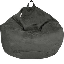Delmach - Puf de almacenamiento o cubierta de animales de peluche, sin relleno, extragrande, para adultos o niños, doble costura, cierre duradera, microgamuza de alta calidad