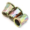 10Pcs M12 x 22mm Carbon Steel Rivet Nut Insert, Zinc