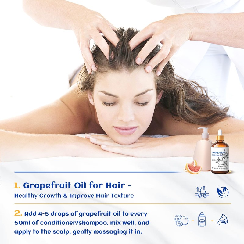 HIQILI Grapefruit Essential Oil,100% Pure Undiluted Premium - 3.38 Fl