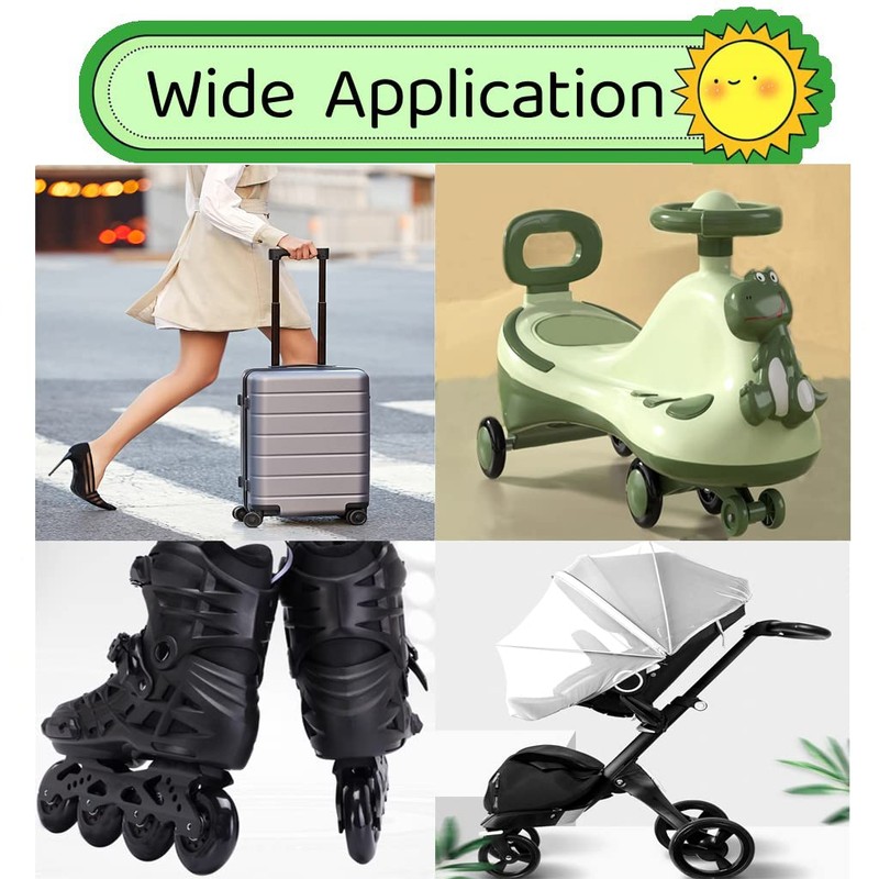 Suitcase Wheels Replacement Wheels 70 x 24 x 8 mm