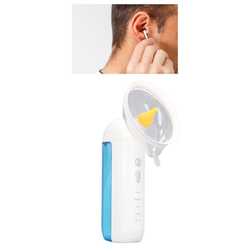 Electric Ear Wax Removal Tool with Ear Cup IPX7 Waterproof