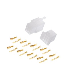 Motoforti 9 Pin Car Electrical Wire Connector Plug Kits Waterproof 2.8 Series Male Female Cable Terminal Housing Plastic Copper White Long-lasting