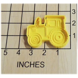 Farming Tractor Shaped Cookie Cutter and Stamp #1271