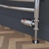 Greenedhouse ZZ-3023 Oslo Straight Chrome TRV and Lock Shield Valve