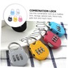 STOBOK 5pcs Mini Cartoon Combination Padlocks Locking Accessory for Gym