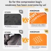 HIKEMAN Compression Sack, 50% More Storage! 12L/19L/32L/46L/53L Compression Stuff Sack,