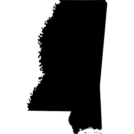 Infusion Mississippi U.S. State/Territory Self-Inking, 2 X 1.25 Inch Rubber Stamp