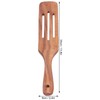 2pcs Slotted Turner Spatula Simple Wooden Spatula with Long Handlefor
