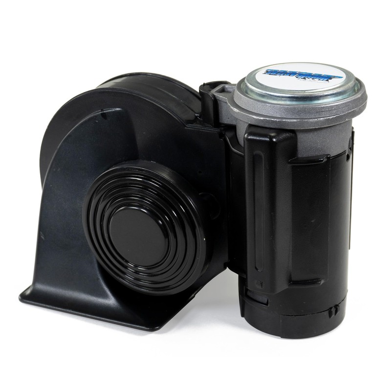 HornBlasters 12-Volt Black Compact Electric Truck Horn