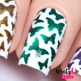 Whats Up Nails Butterflies Stencils for Nails, Nail Stickers, Nail Art, Nail Vinyls