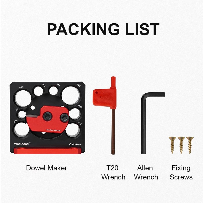 Toolcool Electric Drill Carbide Inserts Dowel Maker High Speed Dowel