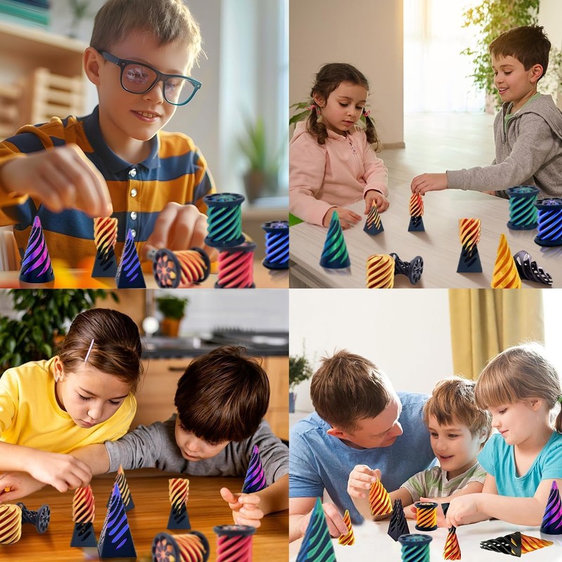 Impossible Cone (3 Pieces), 3D Print Spiral Cone Fidget Toy,