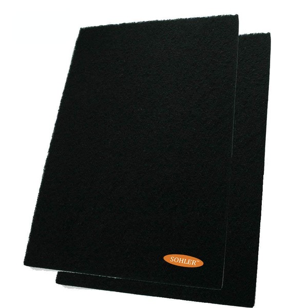 2 x Odor Control Activated Carbon Charcoal Cut-to-fit Replacement filter
