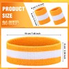 72 Pcs Bulk Striped Sweatband Set Include 24 Pcs Sweat
