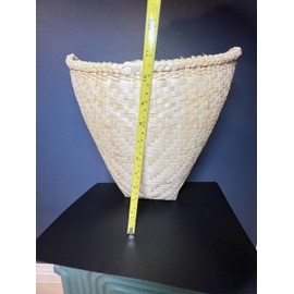 Cooking Rice Bamboo Steamer Basket with Lid and Paddle, Thai Import, Medium