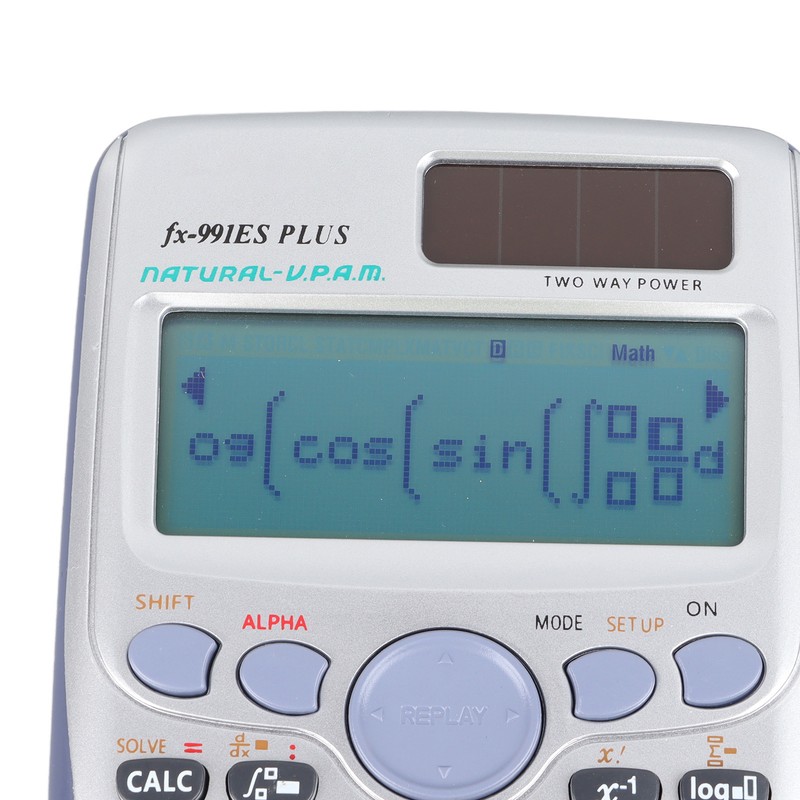 Scientific Calculator Large Display 417 Functions Battery Power Sliding Cove