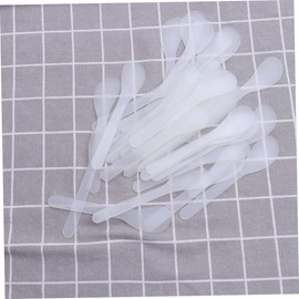 Ipetboom 50pcs Makeup Spatulas Cosmetic Scoop Tool for Easy Subpackage and Application of Creams Lotions and Beauty Products Comfortable Grip for Women