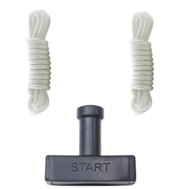 TKCBCD Pull Cord Rope 420cc Generator 5000 7000 8500 9000 Pull Cord GX340 GX610 Compatible with Champion 389cc 4.5mm Pull Cord Rope 4.65ft w/Starter Handle Grip(1 Pull Start Handle,2× Rope)