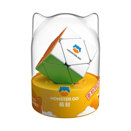 Monster Go Skewb, Stickerless Magic Speed Skewb Puzzle Cube Magic Cube(Premium Package)