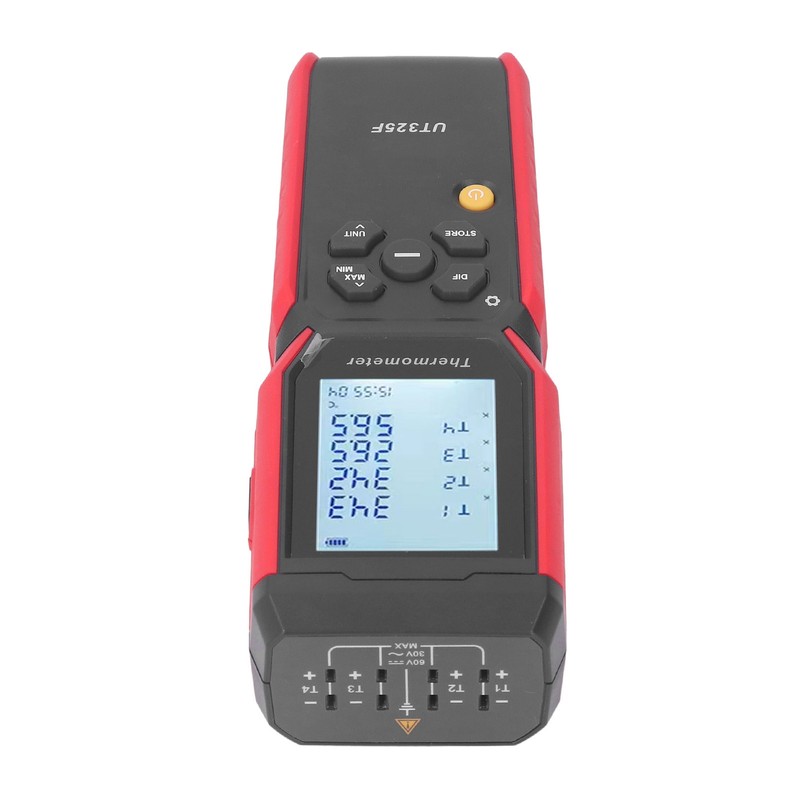 Temperature Thermocouple Thermometer High Accuracy 4 Channel Digital Thermometer for