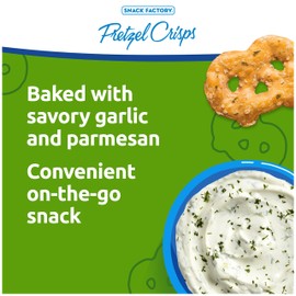 Pretzel Crisps Garlic Parmesan On-the-Go Bag, 3 Oz (Pack of 8)