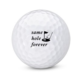 Mens Boo Basket Essentials Funny Golf Balls – National Golf Lovers Day Gifts for Him Husband, Wedding Anniversary Golfball Gift for Couples Same Hole Forever GolfBalls, Stocking Stuffers for Men Adult