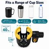 Flat Frame Walker Euro Rollator Cup Holder - Adjustable Clip-On