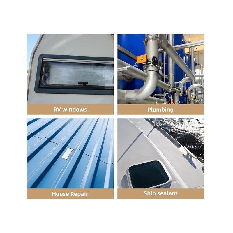 GASCARVN Butyl Seal Tape, Double Sided Leak Proof Waterproof Butyl