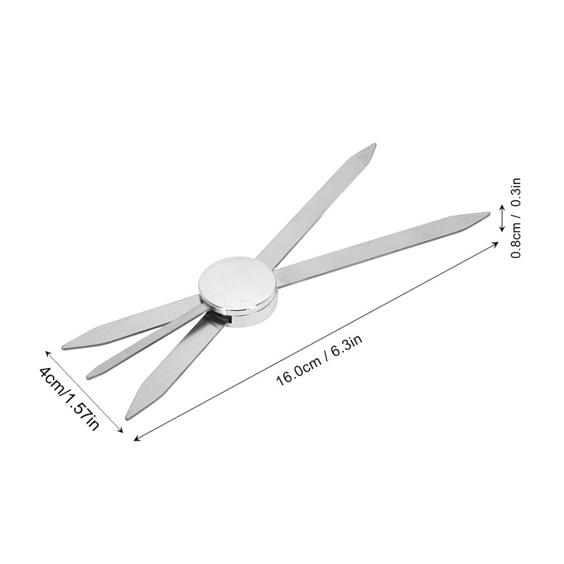 Eyebrow Stencil Ruler Stainless Steel 3 Point Positioning Eyebrow Makeup