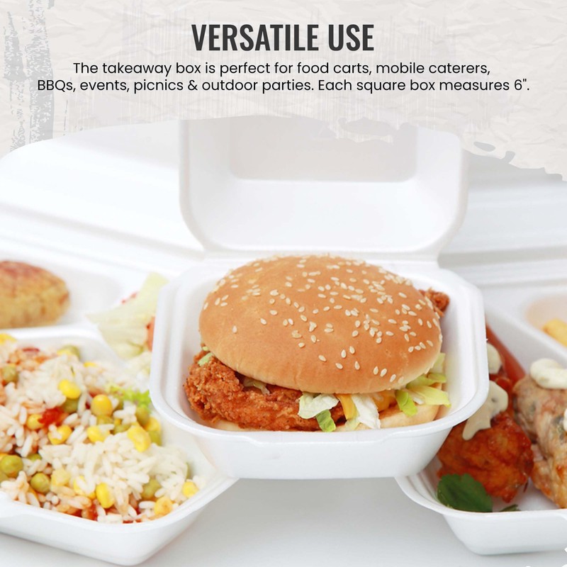 We Can Source It Ltd - 200 x Clamshell Bagasse