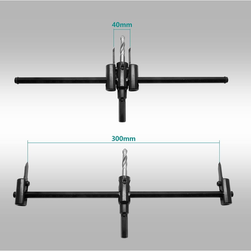 Seimneire Adjustable Hole Saw, 1-3/16" to 11-3/4" (30 to 300mm)