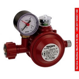 Low Pressure Regulator 50 mbar for Household, Mobile Homes and Commercial Use