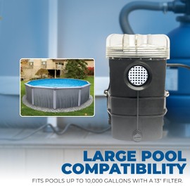 XtremepowerUS 3/4HP 2400GPH High Flow Pond DIY Self Priming for Above Ground Swimming Pool Pump w/Strainer Basket 1.5" NPT