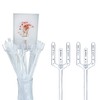 (12inch) - BEADNOVA Floral Card Holder Picks 50pcs 30cm Flower