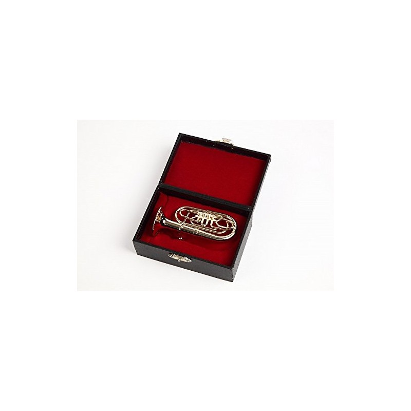 Sunrise Sound House Miniature Musical Instrument Tuba, 1/12 Gold