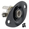 Musiclily 6.35mm Oval Guitar Loaded Jack Socket Plate for Electric