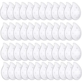 48 protectores de ojos de plástico ventilados con orificios pequeños, protectores transparentes para los ojos, suministros transpirables para el cuidado de los ojos para pacientes