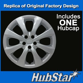 HubStar Hubcap Replacement for Toyota Corolla 2020-2025, 16-inch Replica Wheel Cover (1 Piece)