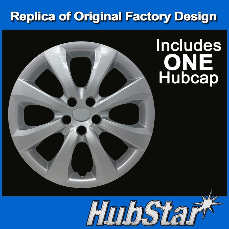 HubStar Hubcap Replacement for Toyota Corolla 2020-2025, 16-inch Replica Wheel