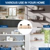 16 Pcs 6" Black Solid Steel Floating Shelf Bracket Blind
