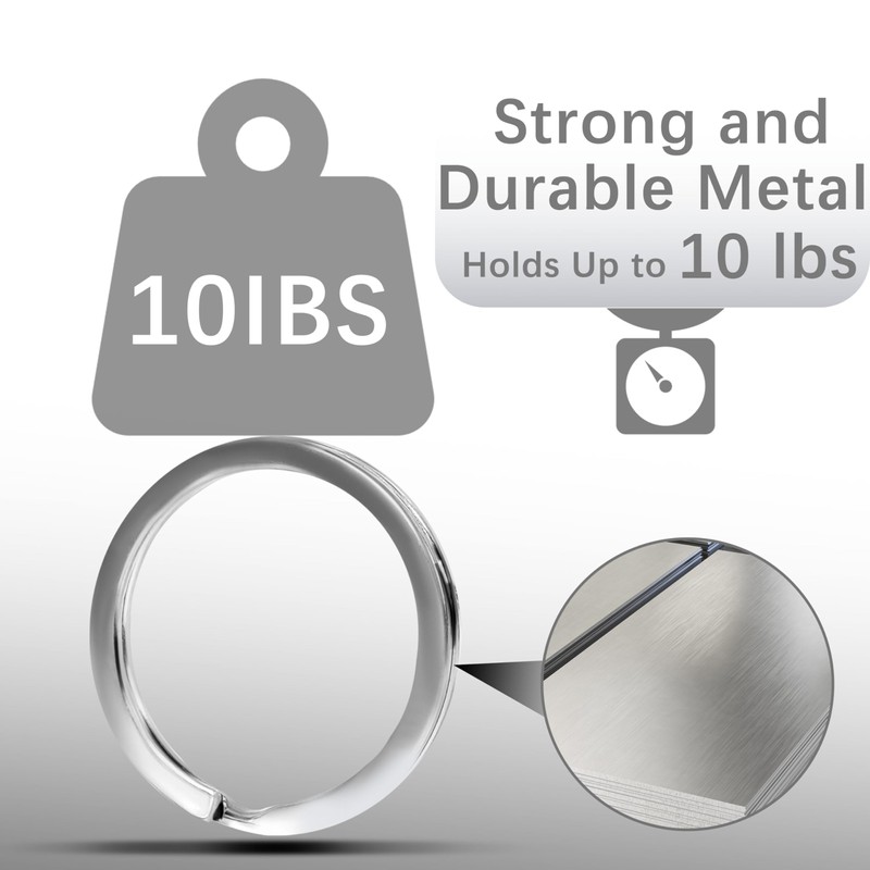 Czkonore 60 pieces key rings, 3 sizes (30 mm, 25