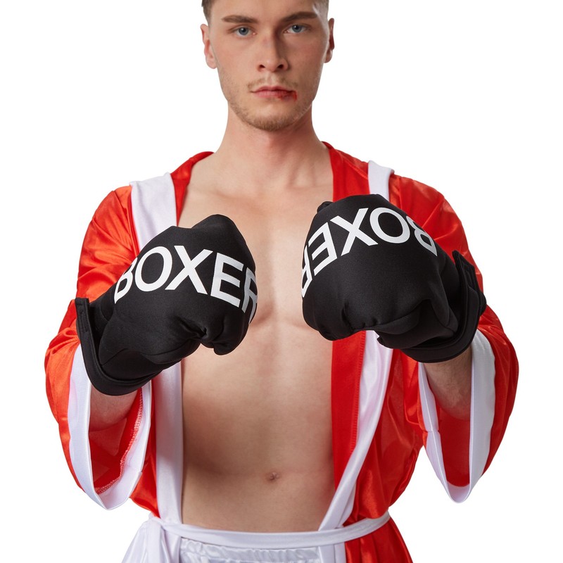 dressforfun Men’s Boxer Costume | Elasticated shorts | Hooded ring
