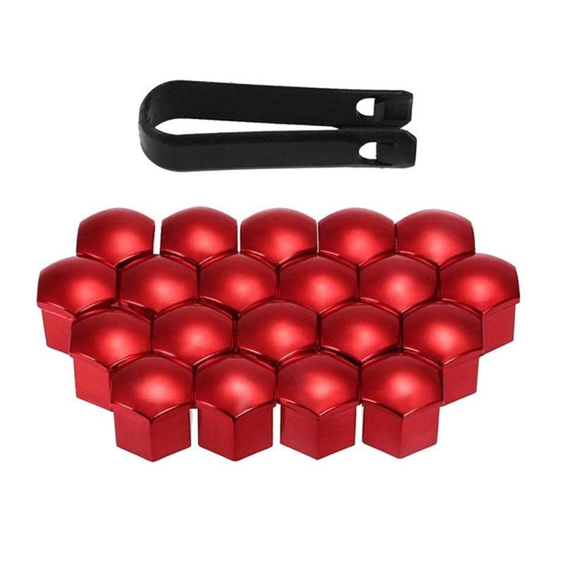 Shiwaki 20pcs 21mm Nut Caps with Removal Tool Wheel Nut